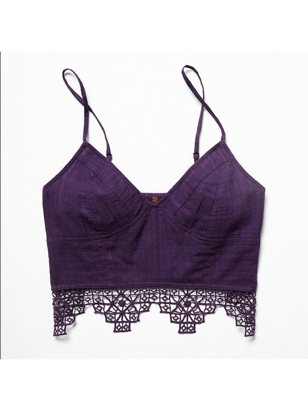 Free People one geo lace bralette